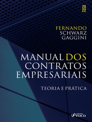 cover image of Manual dos contratos empresariais